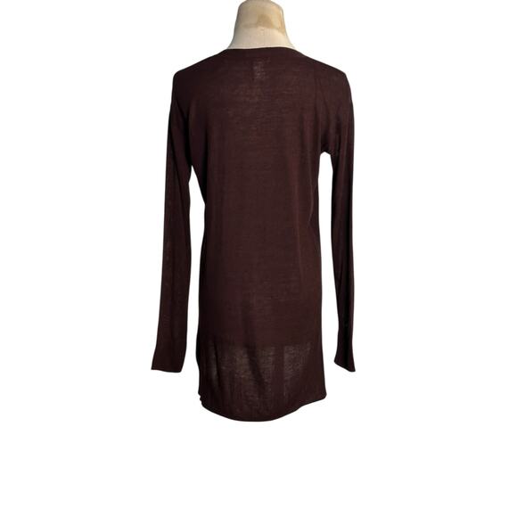 H&M brown long sleeves hi low sweater size XS - Picture 10 of 13